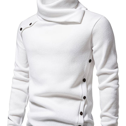 Herrenpullover Mit Schalkragen Lässiger Schnitt