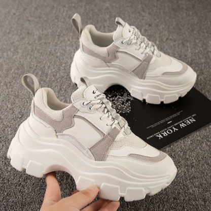 Damen Laufschuhe Leicht Atmungsaktiv Runde Zehenpartie Gummisohle