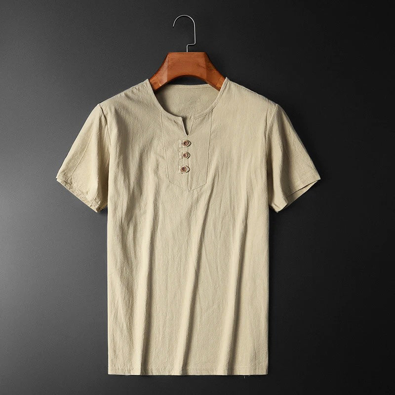 Herren Leichtes T-Shirt mit Rundhalsausschnitt – Lockere Passform