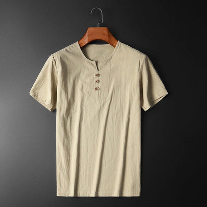 Herren Leichtes T-Shirt mit Rundhalsausschnitt – Lockere Passform