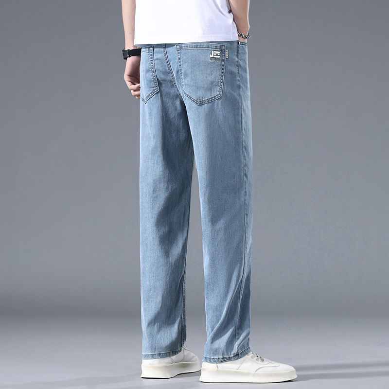 Herren Lange, Schmal Zulaufende Jeans Mit Mittelhohem Bund