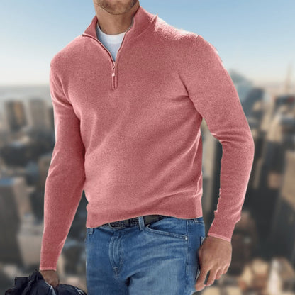 Herren Cardigan Langarm Schlichtes Design Offene Vorderseite – Woll-Mischung