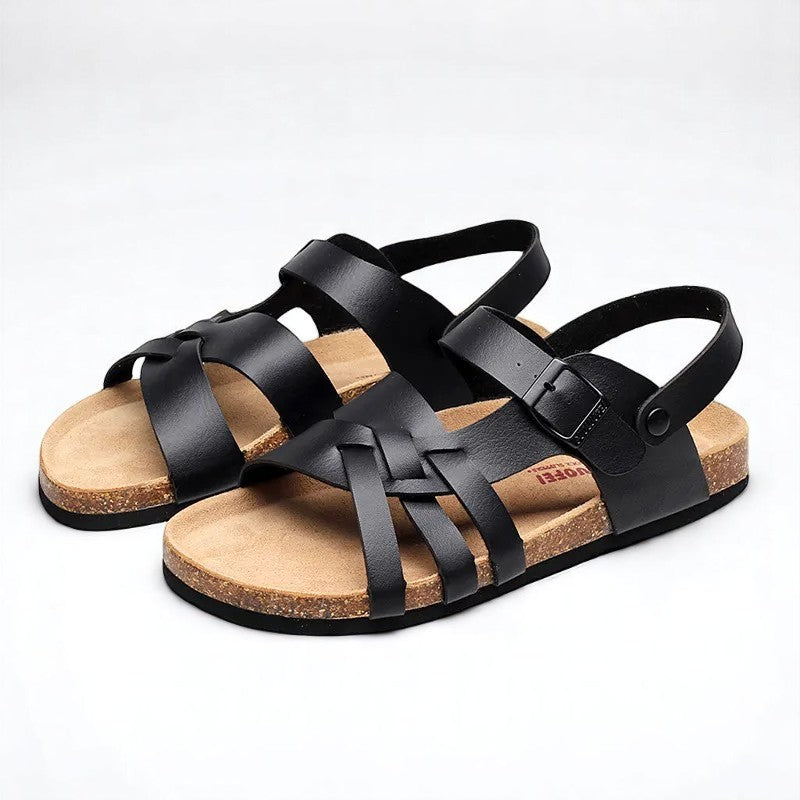 Damen-Sommersandalen Mit Verstellbarem Schnallenriemen, Offener Zehenpartie Und Gepolsterter Sohle