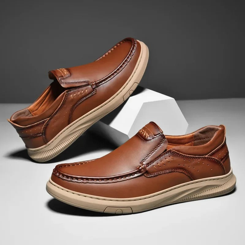 Herren-Slip-on-Loafer mit gepolsterter Innensohle und Gummisohle