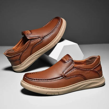 Herren-Slip-on-Loafer mit gepolsterter Innensohle und Gummisohle