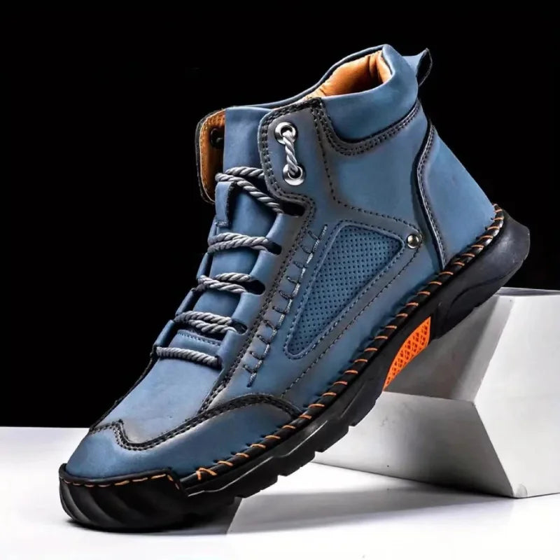 Men's Work Shoes with Orthopedic Insole, Arch Support, and Non-Slip Sole