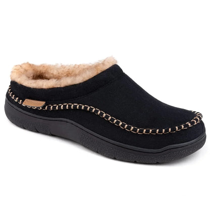 Herren Winter-Loafer Zum Hineinschlüpfen Mit Weiter Zehenbox, Rutschfester Sohle Und Plüschfutter
