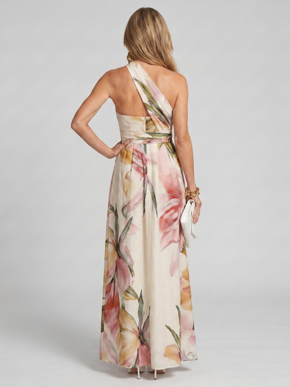 Maxikleid für Damen mit elegantem Neckholder-Ausschnitt