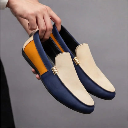 Herren-Slipper Aus Canvas, Leichtes, Lässiges Patchwork-Design