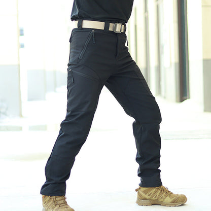 Men's Tactical Work Pants, Softshell, Multiple Pockets