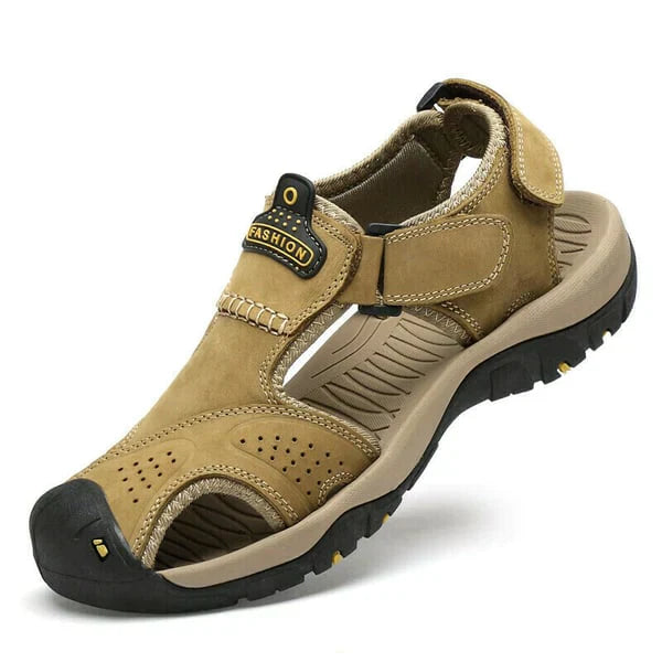 Herren-Sommersandalen Zum Hineinschlüpfen, Breite Passform, Rutschfeste, Gepolsterte Sohle
