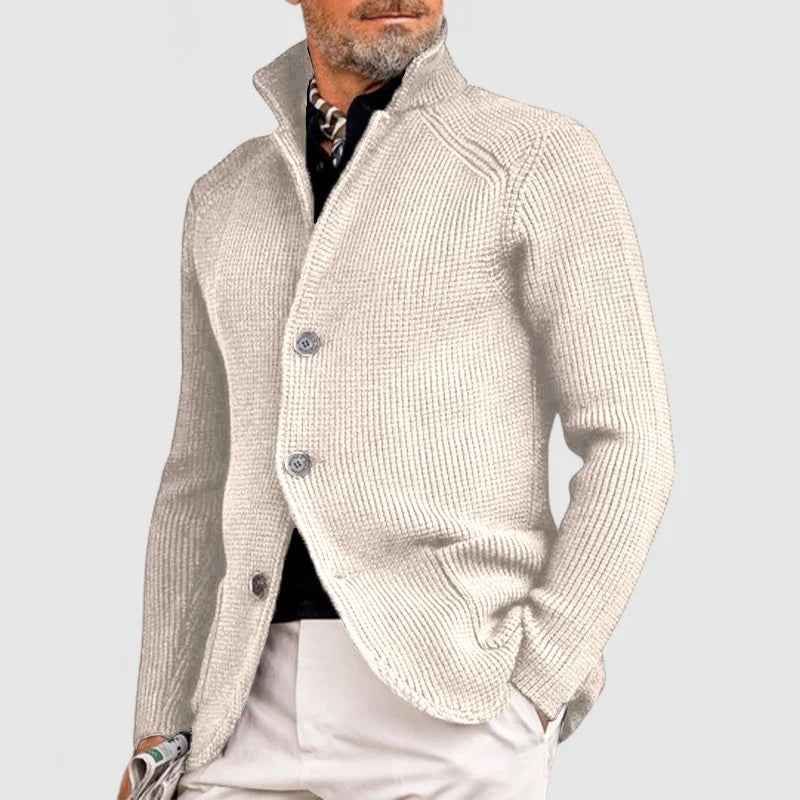 Herren Cardigan Mit Fronttaschen Und Knopfleiste