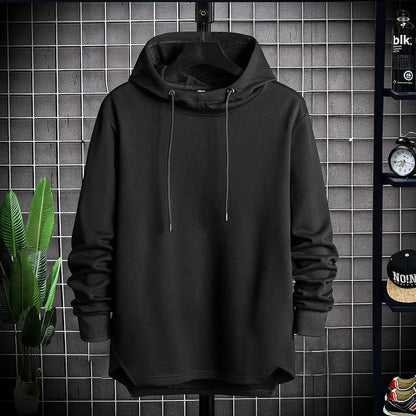 Men's Hoodie Crew Neck Kangaroo Pocket Dropped Shoulders – Cotton Blend