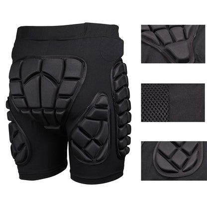 Men's and Women's Protective Sports Pants with EVA Padding for Cycling, Skating, and Snowboarding