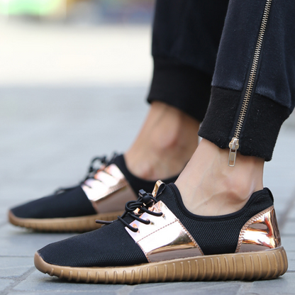 Herren-Sneaker für den Frühling mit Mesh-Obermaterial und Gummisohle