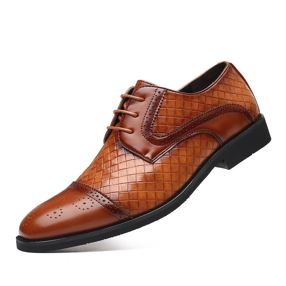 Herren Business Schnürschuhe mit Spitzkappe – Rutschfeste Sohle