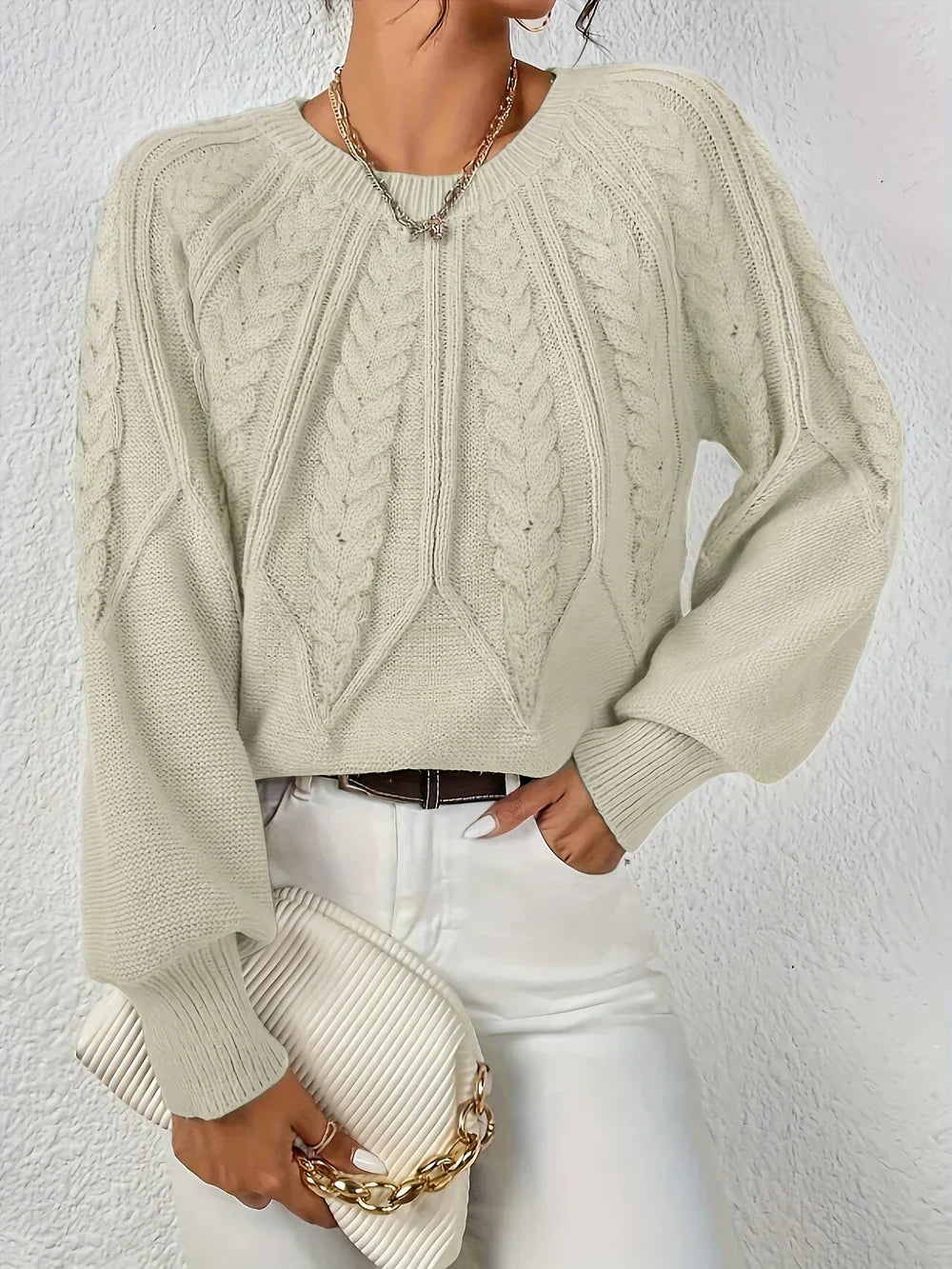 Damen Strickpullover mit Regulärer Passform