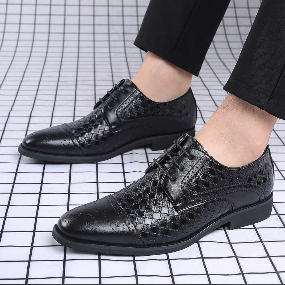 Herren Business Schnürschuhe mit Spitzkappe – Rutschfeste Sohle