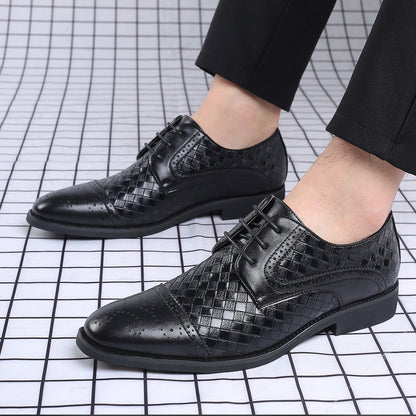 Herren Business Schnürschuhe mit Spitzkappe – Rutschfeste Sohle