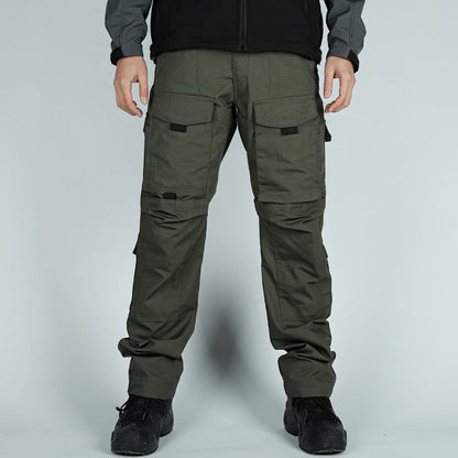 Men's Camouflage Training Pants with Multiple Pockets, Outdoor Pants