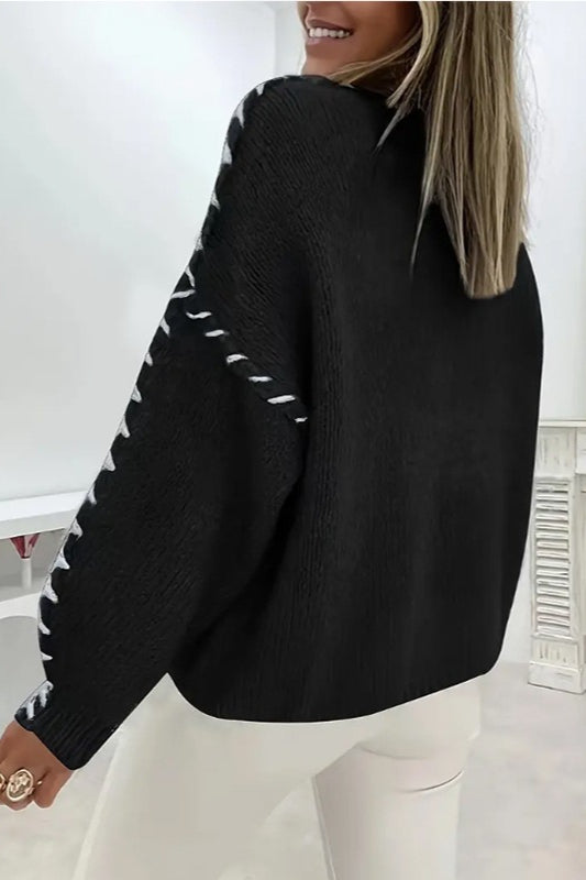 Eleganter Damen-Strickpullover für stilvolle Alltags- und Bürolooks