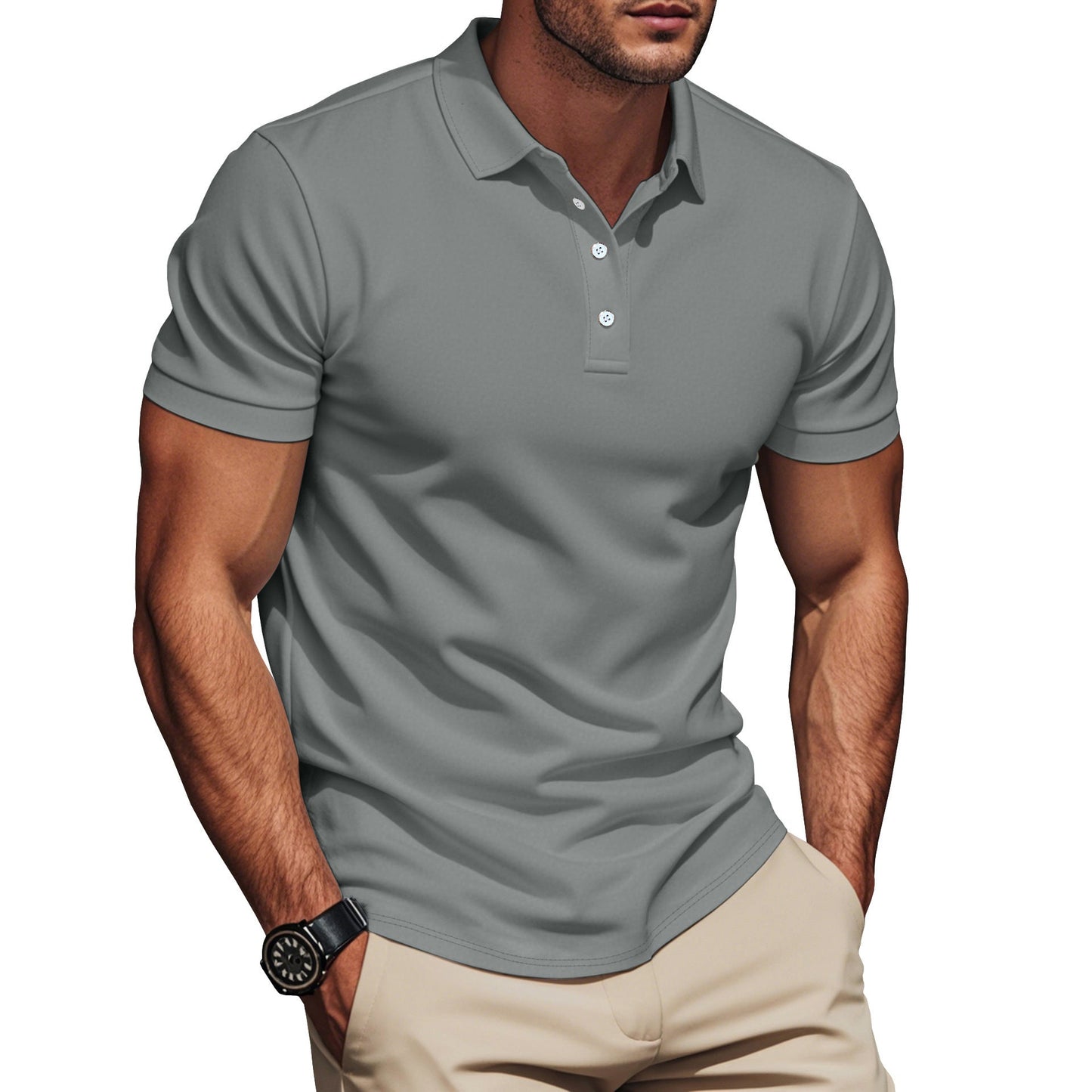 Men's Summer Short-Sleeve T-Shirt Pullover Various Colors