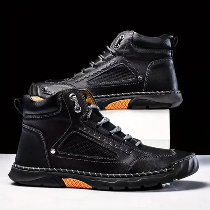Men's Work Shoes with Orthopedic Insole, Arch Support, and Non-Slip Sole