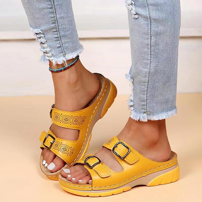 Orthopädische Sommersandalen Für Damen Mit Fußgewölbeunterstützung, Breite Passform Und Verstellbare Riemen