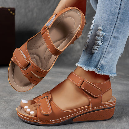 Women's Orthopedic Sandals with Adjustable Straps and Padded Sole
