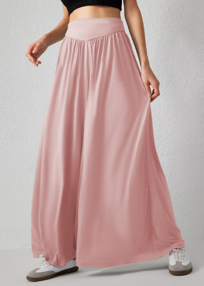 Damen Weite Hose mit Smockbund