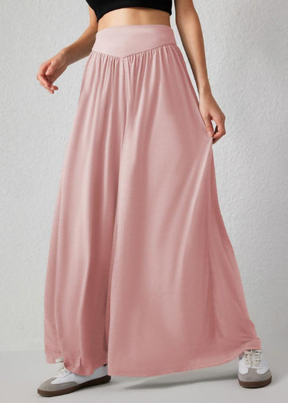 Damen Weite Hose mit Smockbund