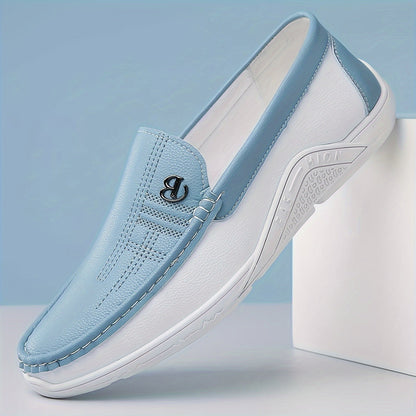 Herren-Loafer Zum Hineinschlüpfen, Metalldetails, Leichte Sohle