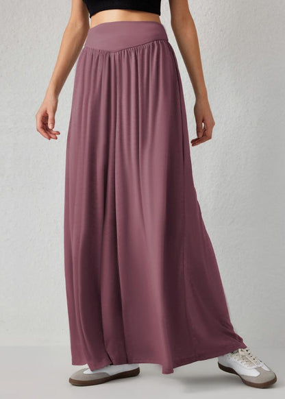 Damen Weite Hose mit Smockbund