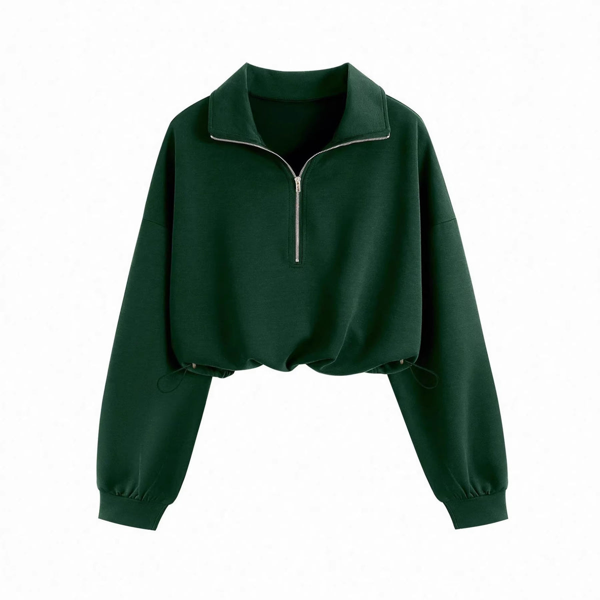 Langarm Sweatshirt Mit Reissverschluss Aus Baumwollmischung
