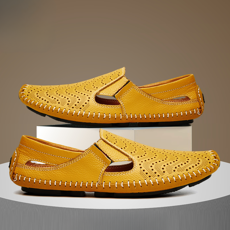 Herren Sommersandalen Atmungsaktives Design Verstellbarer Riemen Leichtes Design