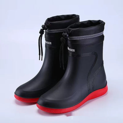 Unisex Fleece Gummistiefel Wasserdicht Warm