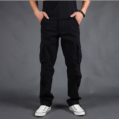 Men's Overalls with Straight Leg, Multiple Pockets, and Zipper