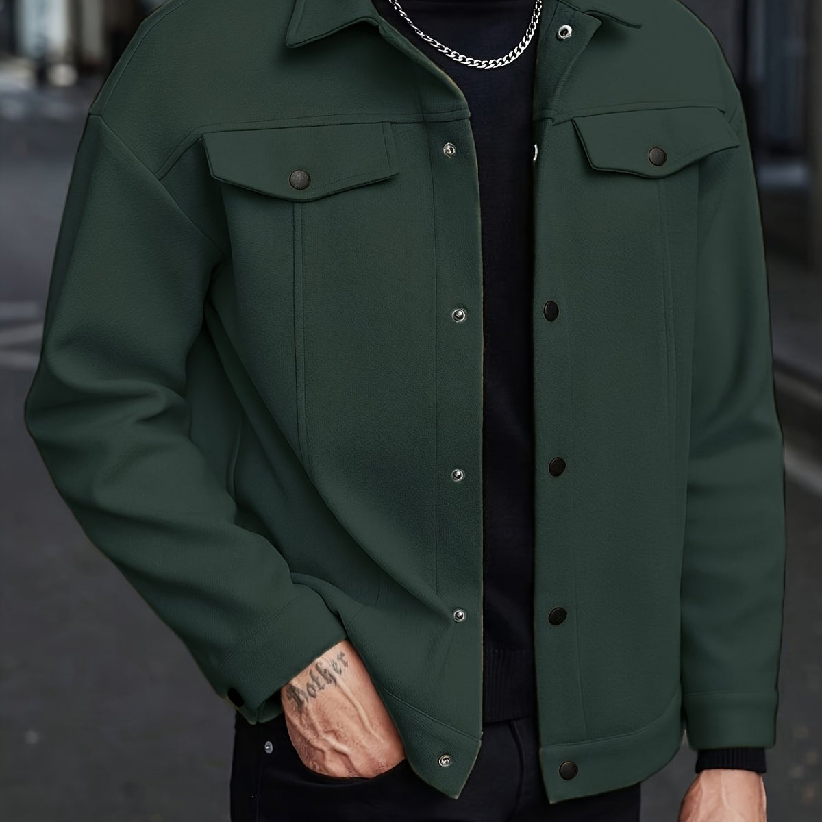 Herren-Übergangsjacke in einer lässigen Ansicht