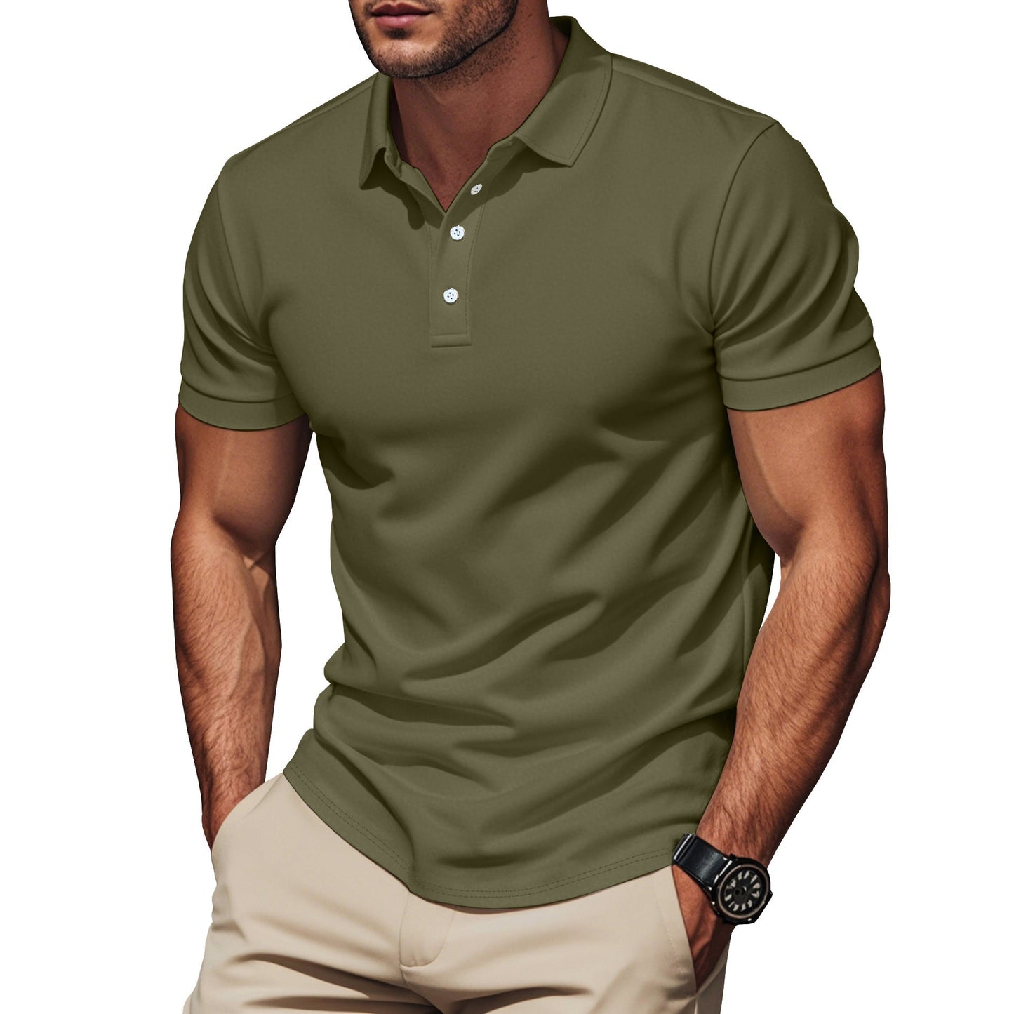Men's Summer Short-Sleeve T-Shirt Pullover Various Colors