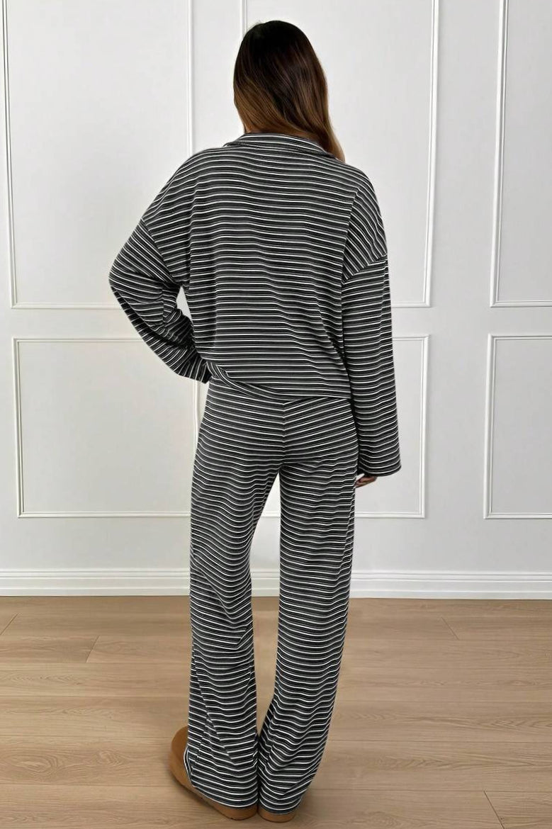 Detailansicht der Kontraststreifen am Lounge-Set