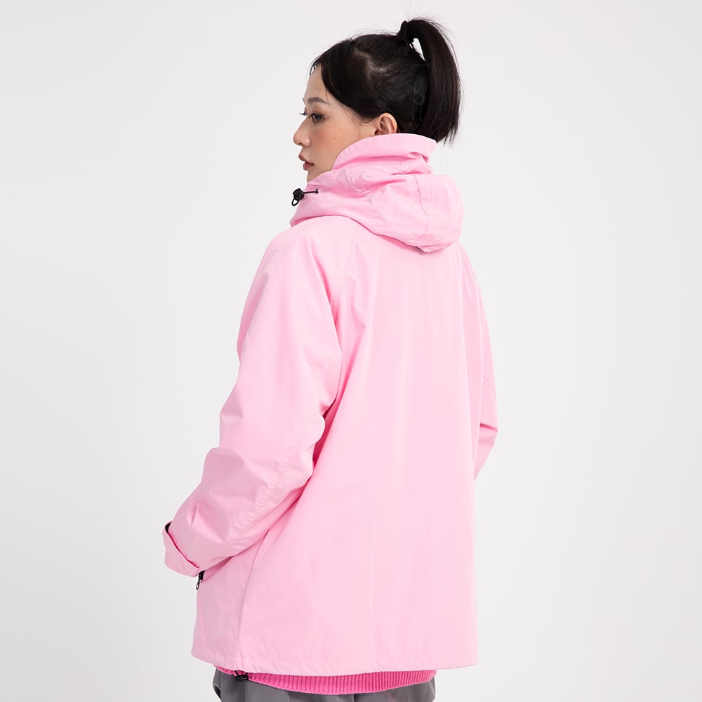 Damen Outdoor-Windjacke mit Kapuze und Reißverschlusstaschen