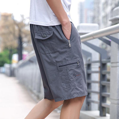 Herren Sommer Straight Fit Fifth Pants Loose Design Plus Gr??E