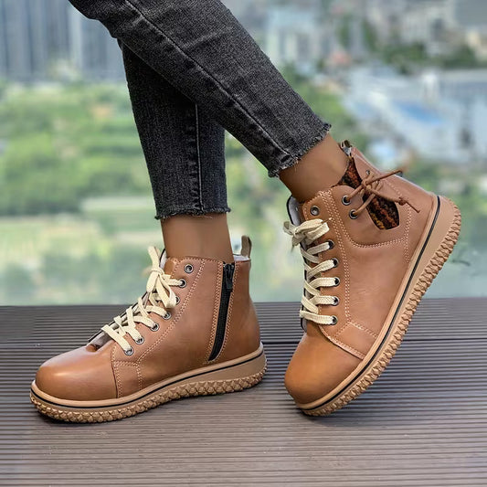 Damen Flache Schnürschuhe mit Orthopädischer Unterstützung