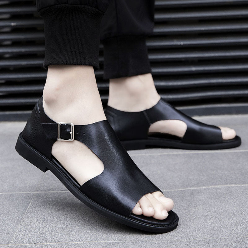 Herren-Sommersandalen Für Den Strand, Rutschfest, Atmungsaktiv, Verstellbare Riemen