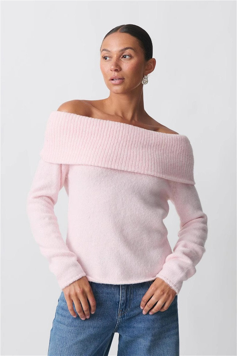 Damenpullover mit Umschlagkragen für stilvolle Alltagslooks