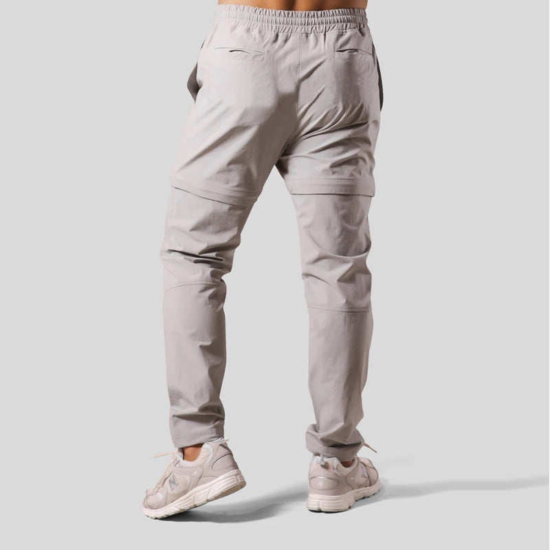Herren Sommer Sport Lauftraining Hose Gerades Bein Lockerer Schnitt Mittelhohe Hose Feuchtigkeitsabsorbierende Funktion