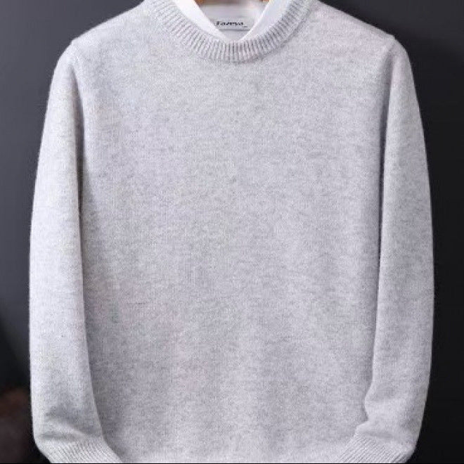 Men's Sweater Crew Neck Loose Fit Long Sleeve – Cotton Blend
