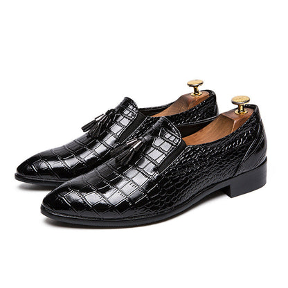 Herren Low Top Schnürschuhe mit Spitzer Kappe – Business Stil