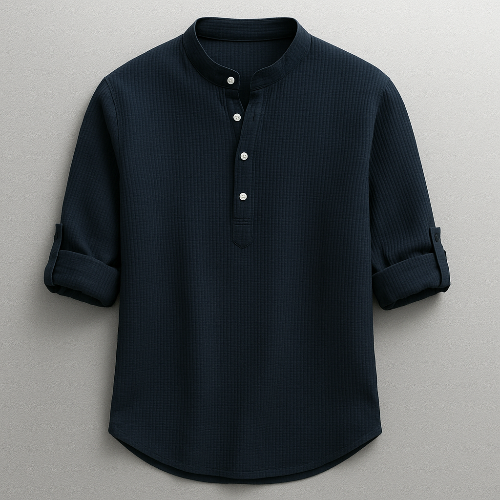 Herren Hemd mit Knopfleiste – Tailored Fit Klassischer Kragen