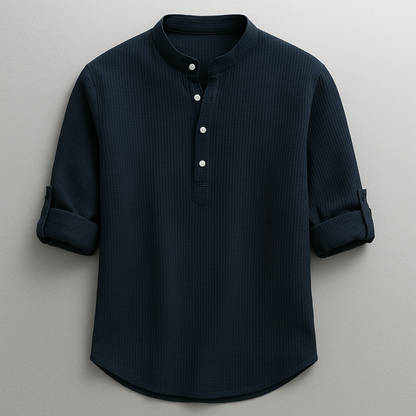 Herren Hemd mit Knopfleiste – Tailored Fit Klassischer Kragen